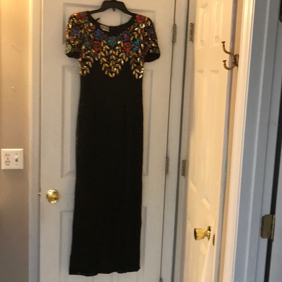Steinay size 6 black sequence formal gown - Picture 1 of 4
